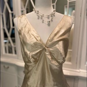 NWT (2for1)The Limited Silk Ivory Top *Black FREE